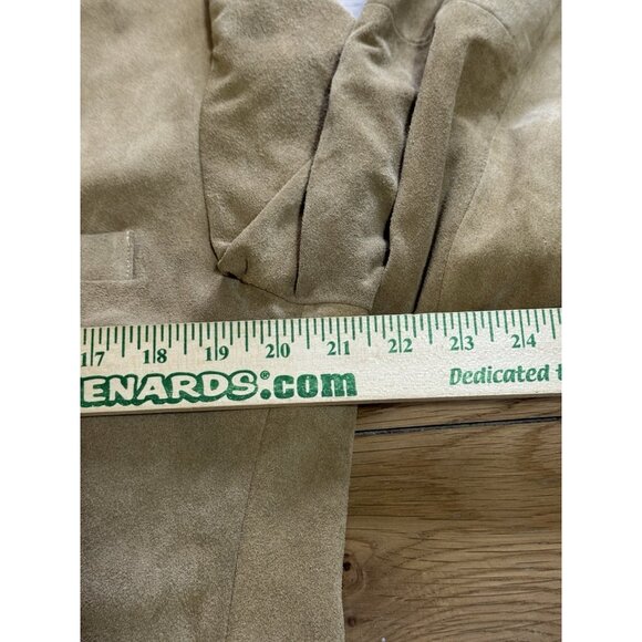 Banana Republic Mens Size Medium Genuine Leather Button Down Blazer Preppy - Picture 10 of 16